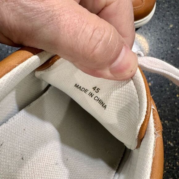 Ted Baker Robbert Retro Leather Sneakers. British Tan. Size 45/US11 - Picture 8 of 10